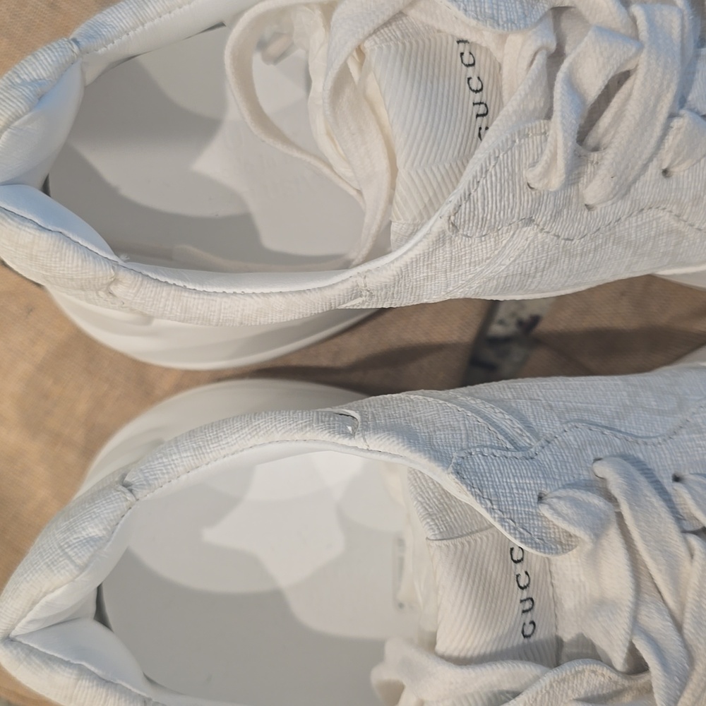 Gucci Women's Exclusive GG Rhyton sneaker size 37.5 - Picture 7 of 10